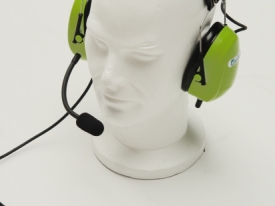 Système de communication anti bruit avec casque de protection.