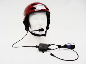 Micro casque anti-bruits pour poste de commandement.