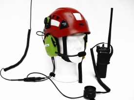 Micro casque anti-bruits pour poste de commandement.