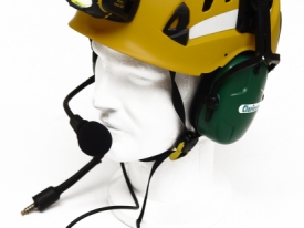 Système de communication anti-bruit sur casque Petzl Alvéo